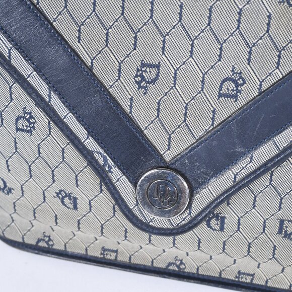 Christian Dior Vintage Honeycomb Logo Mini Crossbody Shoulder Bag - Picture 12 of 14